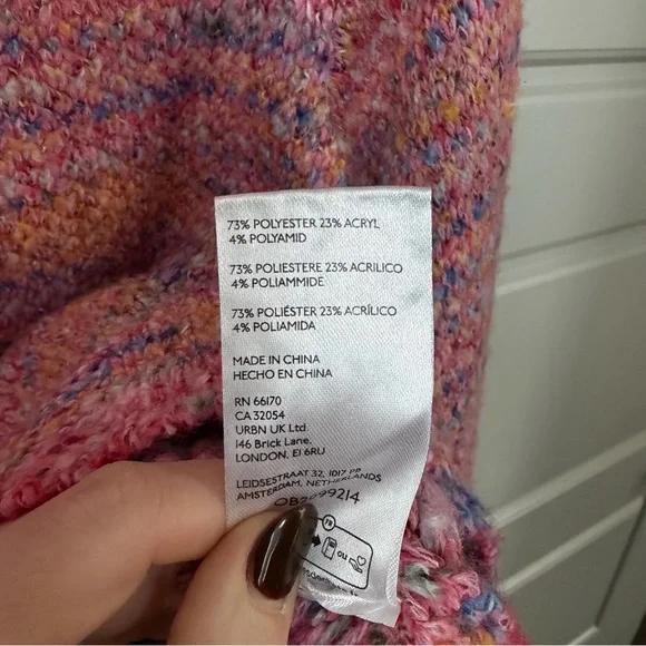 Free People Cotton Candy Pullover Sweater in Azalea Jewel - Picture 9 of 9